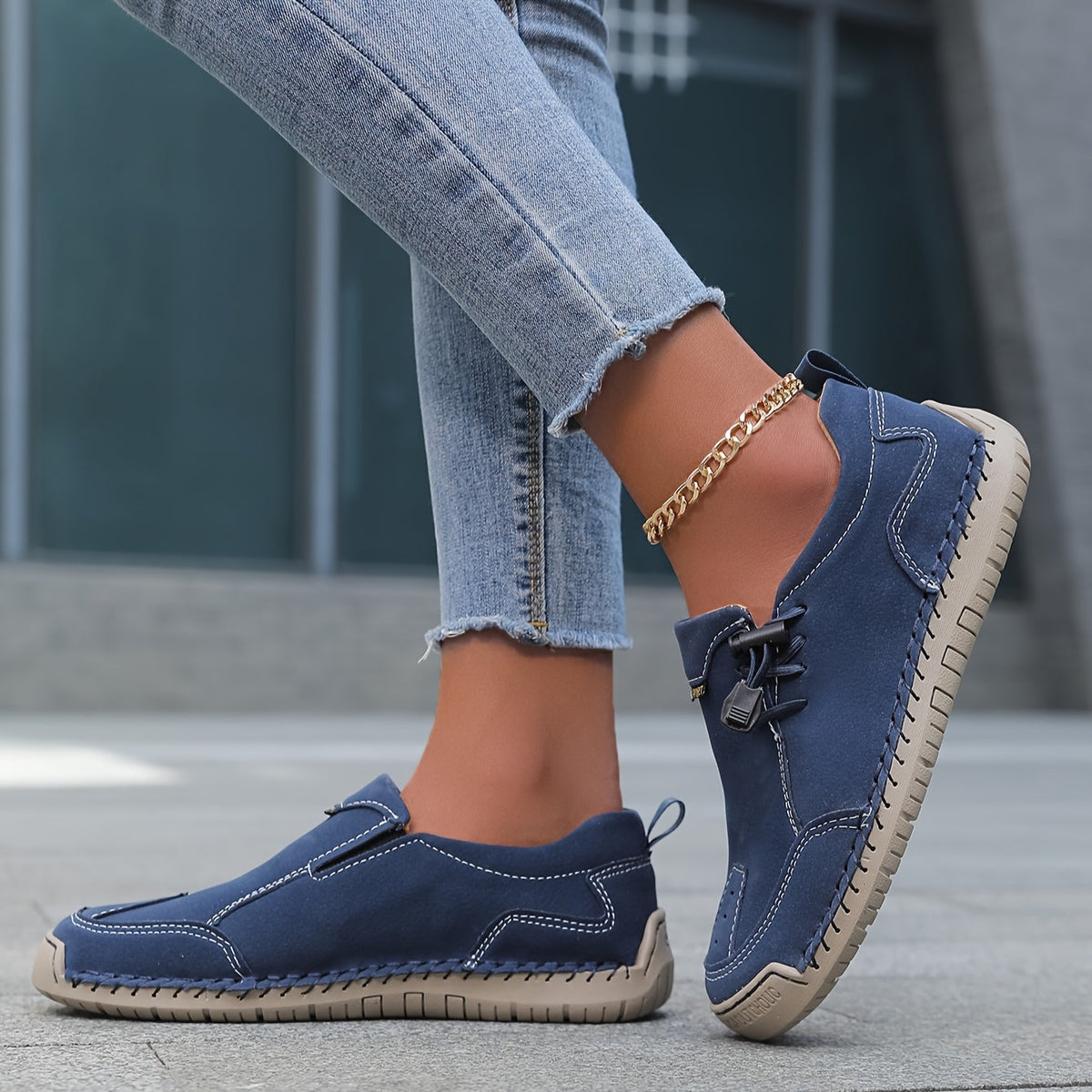 Nora — Toggle Slip-On Comfort Shoes