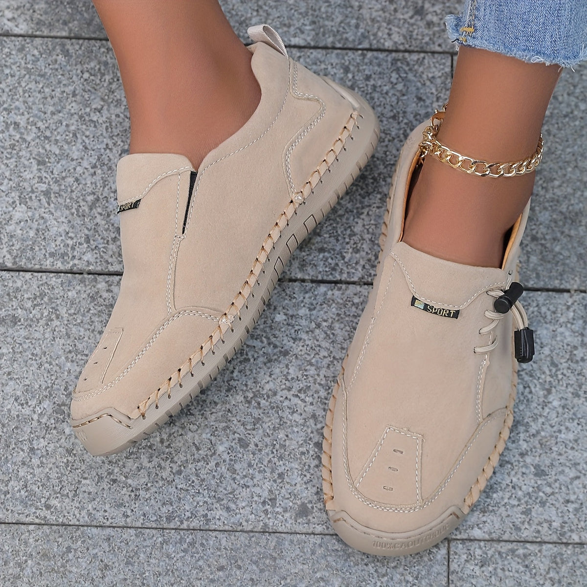 Nora — Toggle Slip-On Comfort Shoes