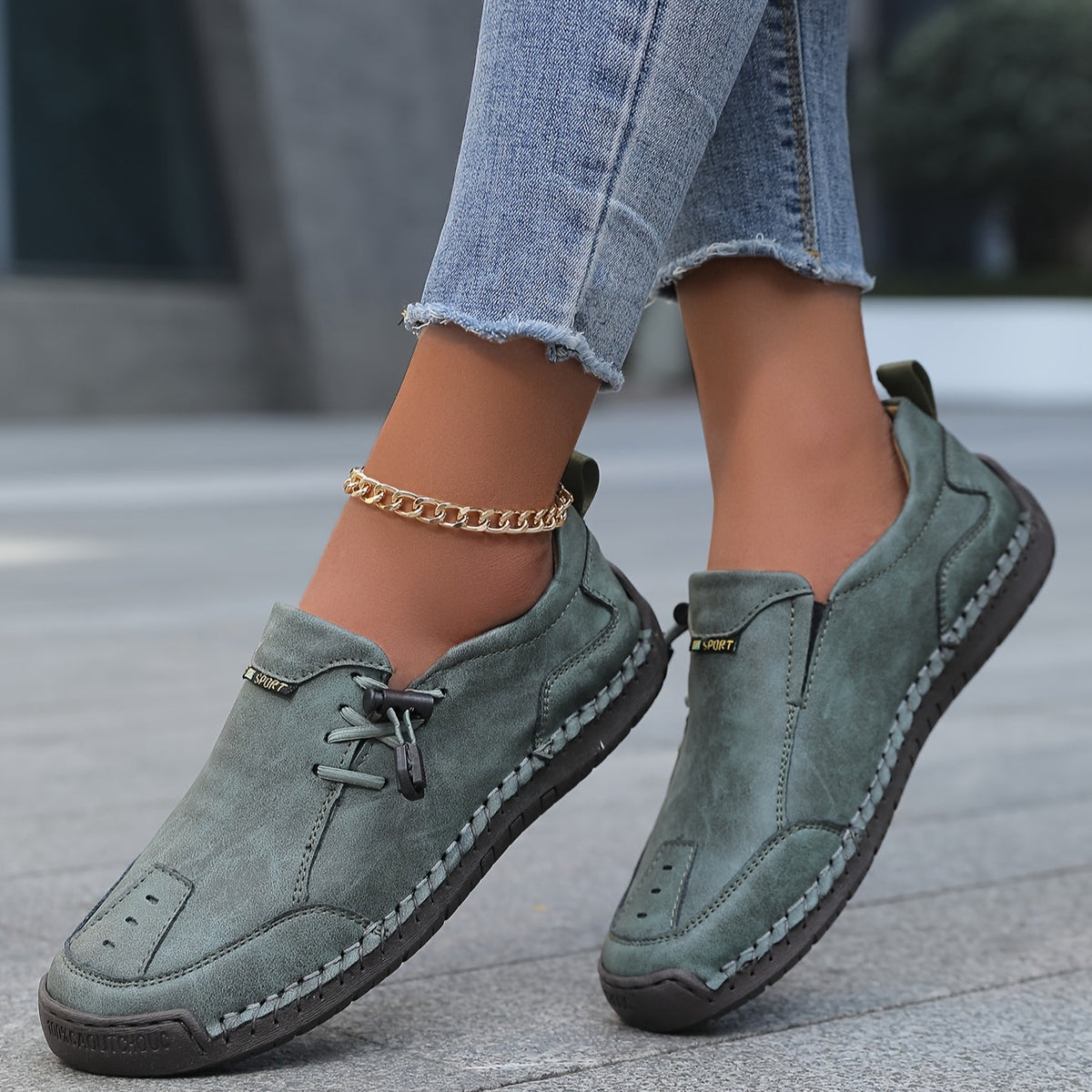 Nora — Toggle Slip-On Comfort Shoes