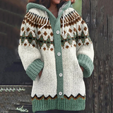 Barbara — Cozy Knit Cardigan - Green