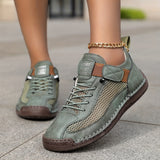 Eilis — Velcro-Strap Mesh Comfort Sneakers