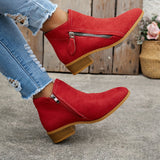 Clarabel — Zip-Side Ankle Boots
