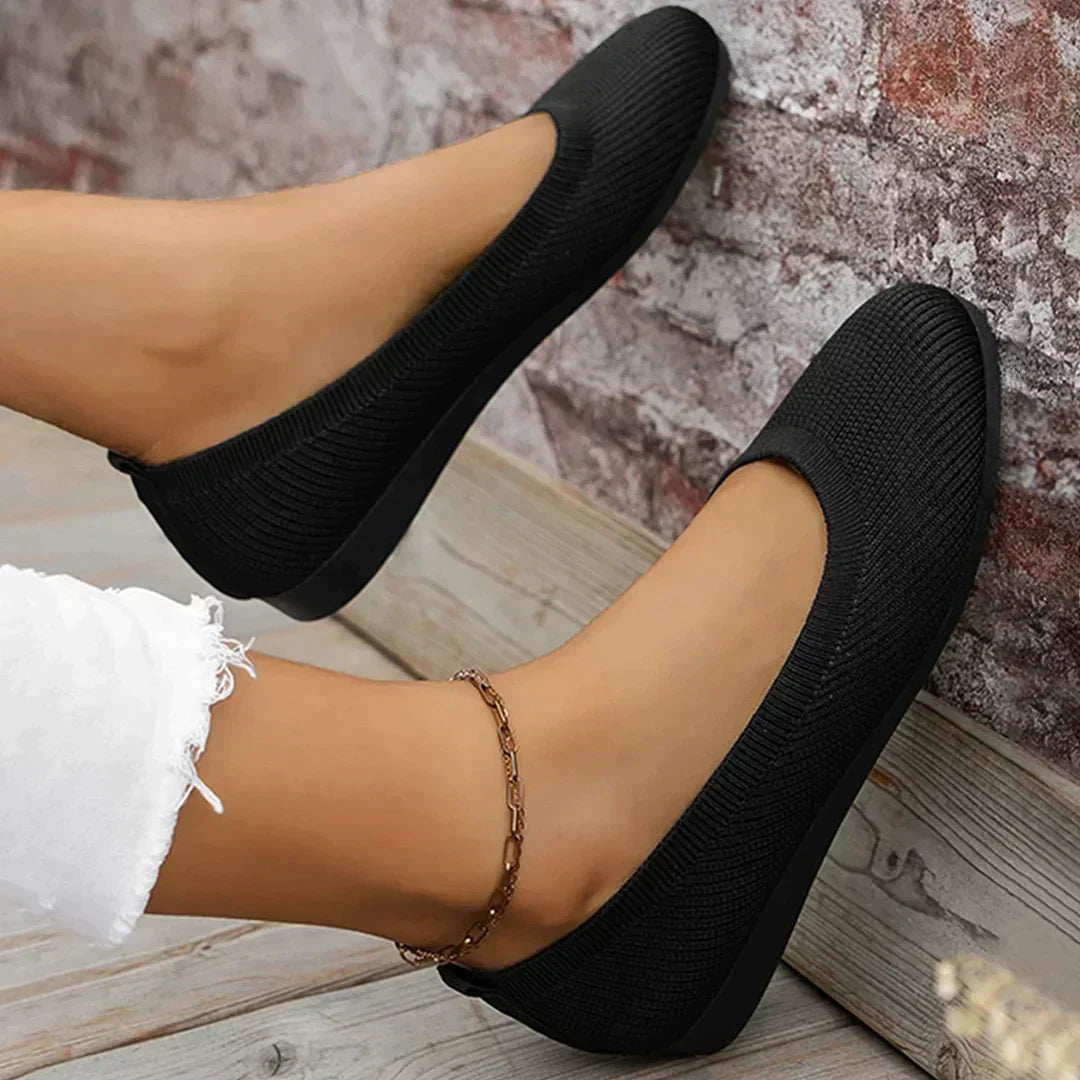 Addie — Soft Knit Ballet Flats