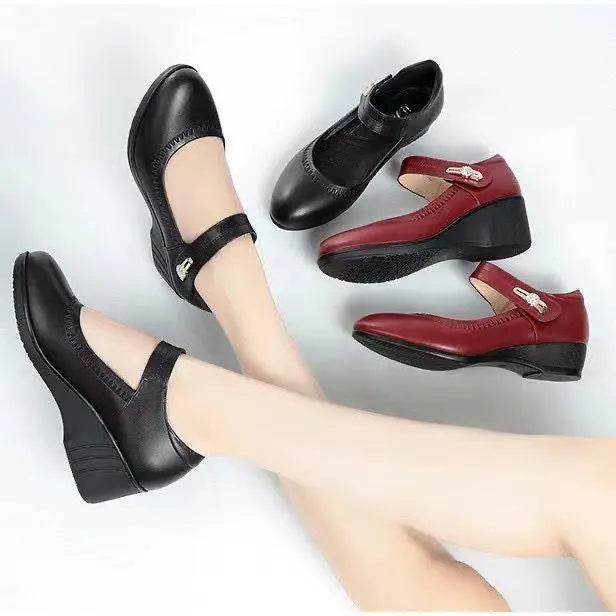 Elin — Mid-Heel Mary Jane Comfort Shoes