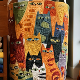 Pilar — Cat Collage Quilted Laundry Basket