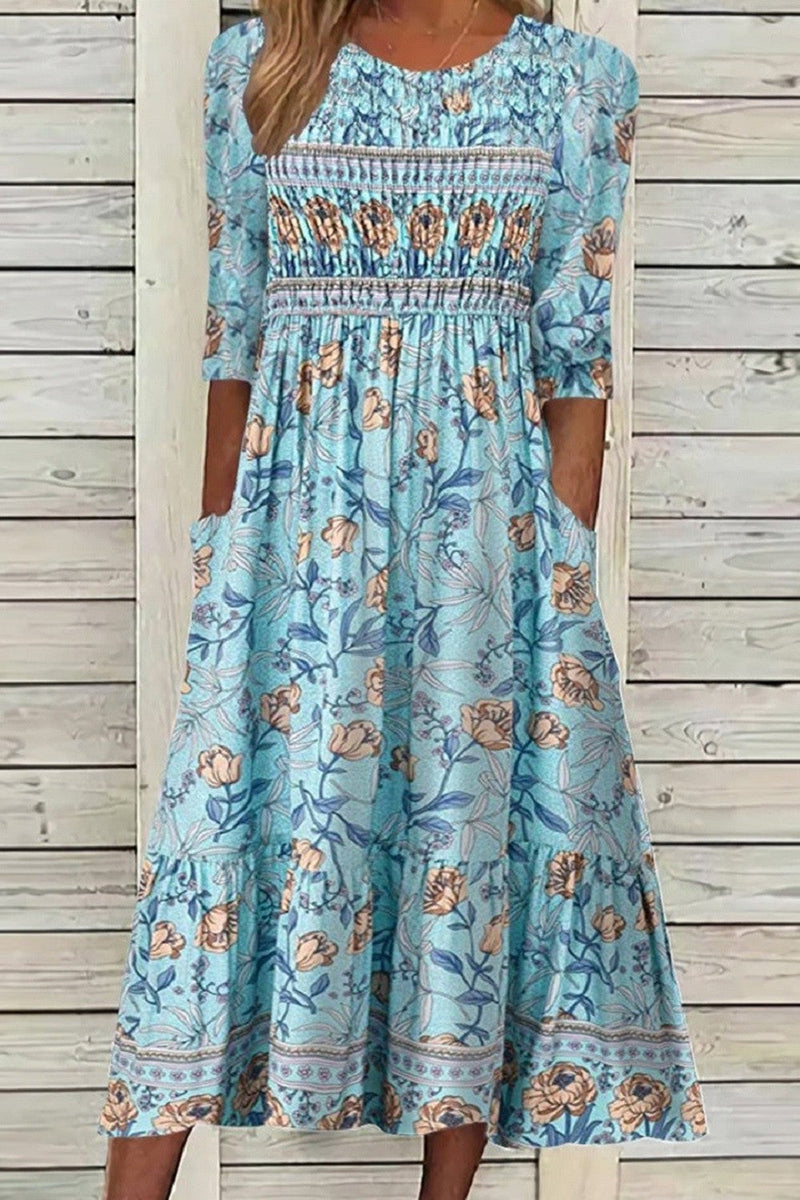 Daniela — Vestido Longo Floral Fluido — foto 1