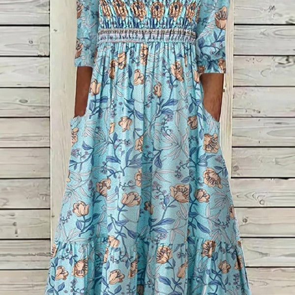 Daniela — Vestido Longo Floral Fluido — foto 1