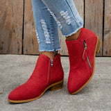 Clarabel — Zip-Side Ankle Boots