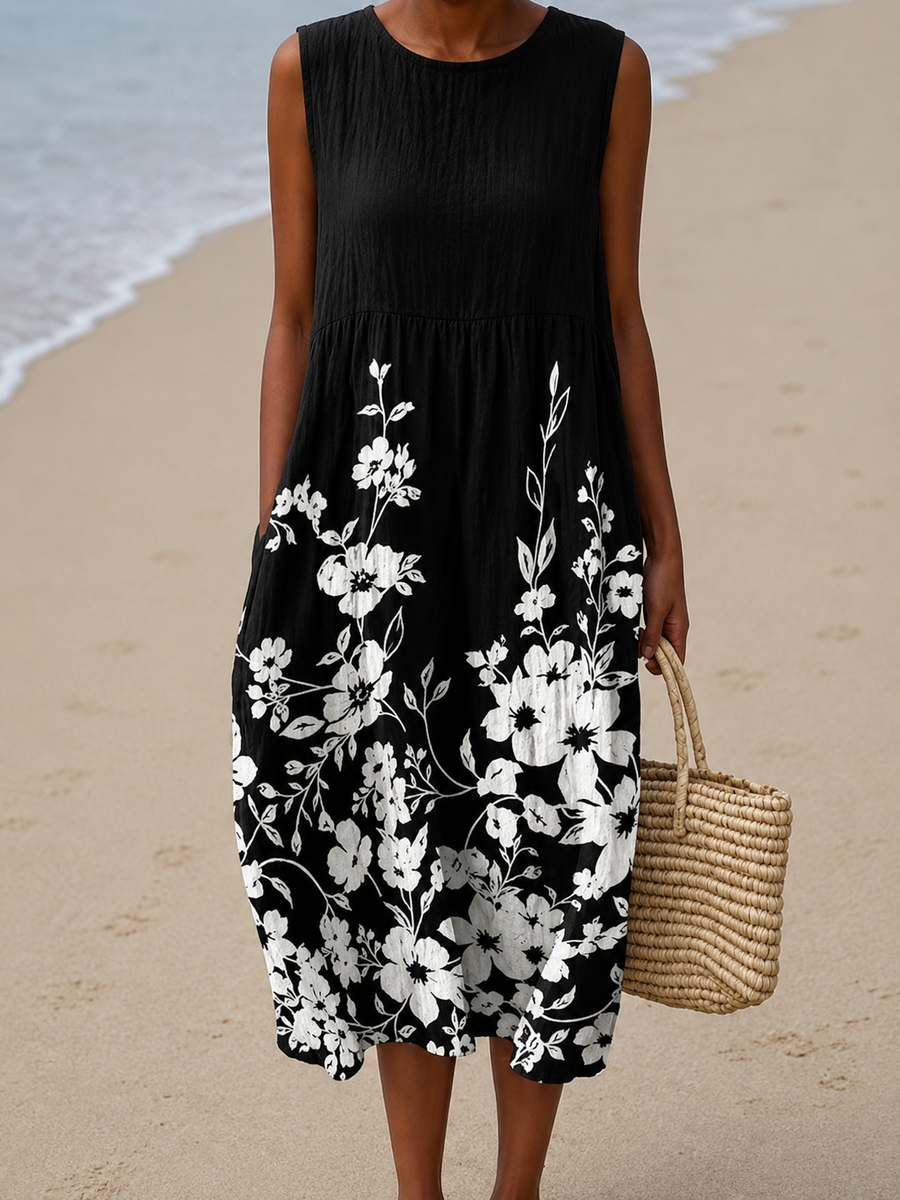 Noelani — Black and White Floral