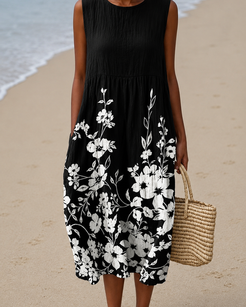 Noelani — Black and White Floral
