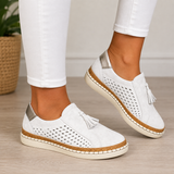 Christine Orthopedic Comfort Moccasins - White