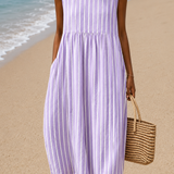 Thalassa — Lilac Stripe Empire-Waist