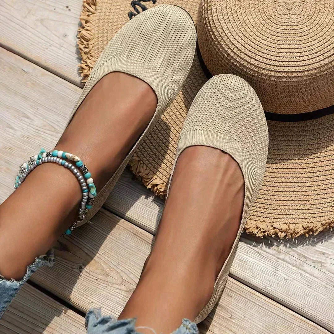 Addie — Soft Knit Ballet Flats