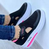 Dorcas — Cut-Out Velcro Platform Comfort Shoes