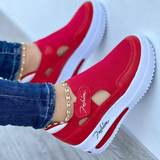 Dorcas — Cut-Out Velcro Platform Comfort Shoes