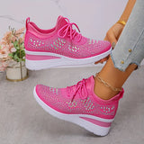 Cinderella — Crystal-Detail Knit Comfort Sneakers