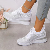 Cinderella — Crystal-Detail Knit Comfort Sneakers