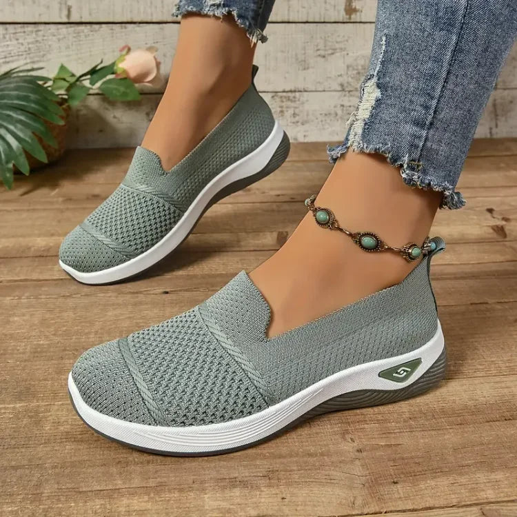 Atalanta — Zip-Detail Slip-On Comfort Sneakers