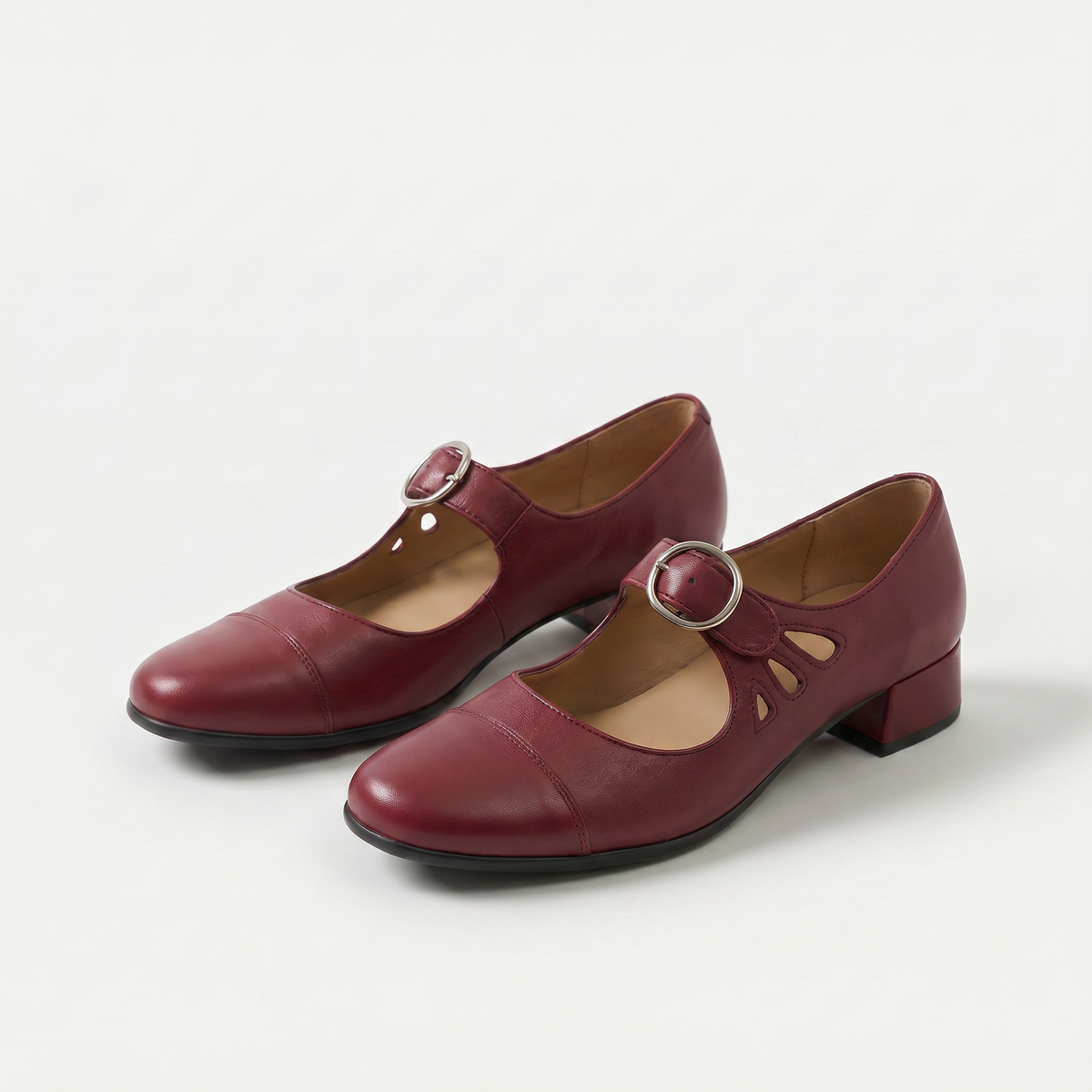 Dasha — Block-Heel Mary Jane Shoes