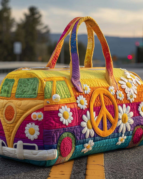 Nanette — Sunny Peace and Daisy Camper Van Quilted Weekend Bag