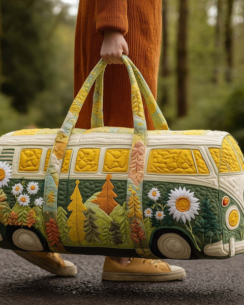 Zuleika — Forest Daisy Camper Van Quilted Weekend Bag