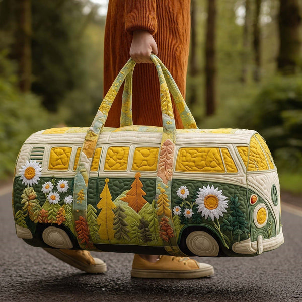 Zuleika — Forest Daisy Camper Van Quilted Weekend Bag