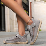 Eilis — Velcro-Strap Mesh Comfort Sneakers