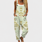 Fleur — Cream Bee Damask Overalls