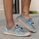 Hollis — Bungee-Lace Mesh Comfort Sneakers
