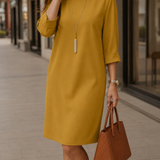 Odette Midi Dress in Yellow