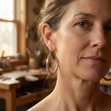 Tahlia — Coiled Hoop Copper-Tone Earrings