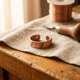 Aislinn — Smooth Slim Copper-Tone Ring
