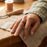 Soraya — Patterned Copper-Tone Ring
