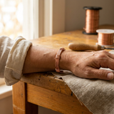 Marcie — Wire-Wrapped Copper-Tone Cuff Bracelet