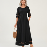 Eglantyne — Sheer-Panel Maxi Dress
