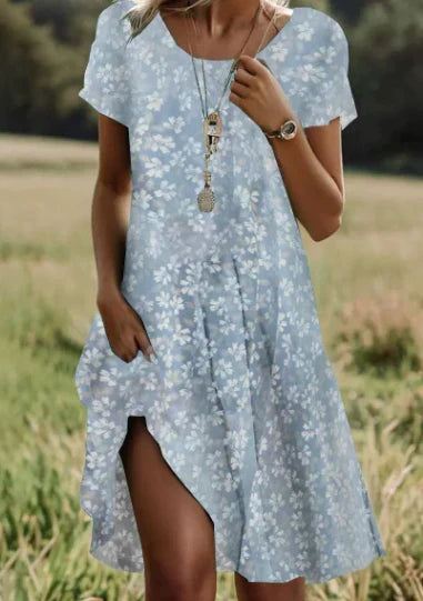 Hjordis — Light Blue Floral