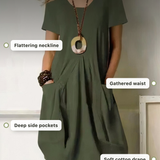 Yasmin — Vestido Casual Fluido com Bolsos Profundos — foto 8