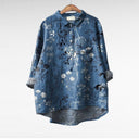  Denim Blue Floral