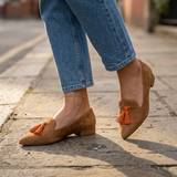 Agnese — Pointed-Toe Printed Slip-On Flats