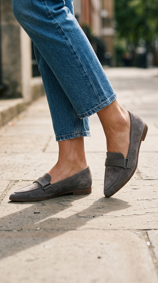 Irma — Pointed Moccasins with Instep Strap