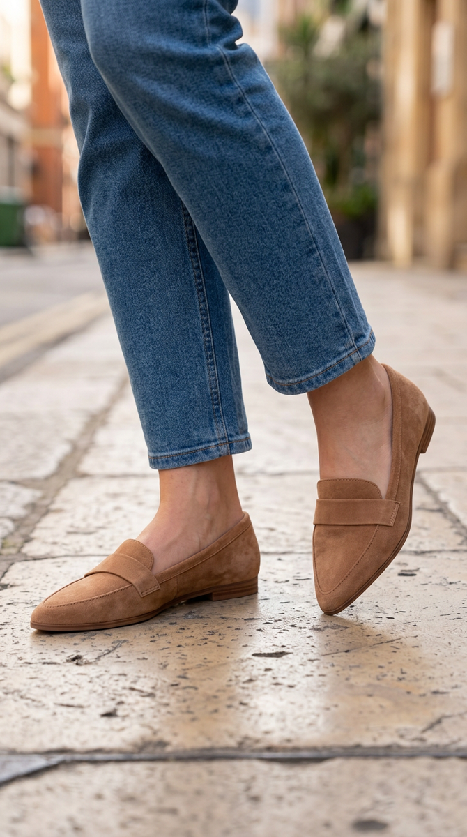 Irma — Pointed Moccasins with Instep Strap