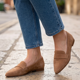 Irma — Pointed Moccasins with Instep Strap