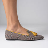 Agnese — Pointed-Toe Printed Slip-On Flats