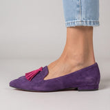 Agnese — Pointed-Toe Printed Slip-On Flats