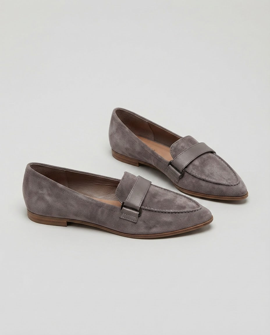 Irma — Pointed Moccasins with Instep Strap