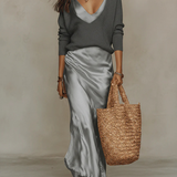 Niketa Elegant Two-Piece Set - Gray