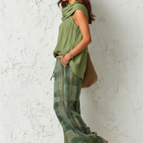 Bathsheba — Checked Two-Piece Trouser Set