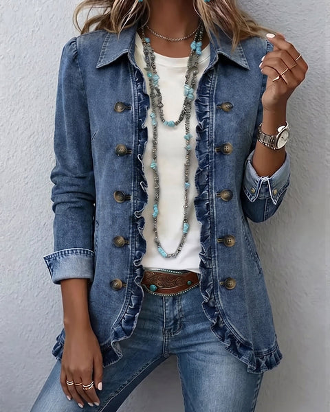 Maisie — Ruffled Trim Jacket