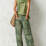 Bathsheba — Checked Two-Piece Trouser Set