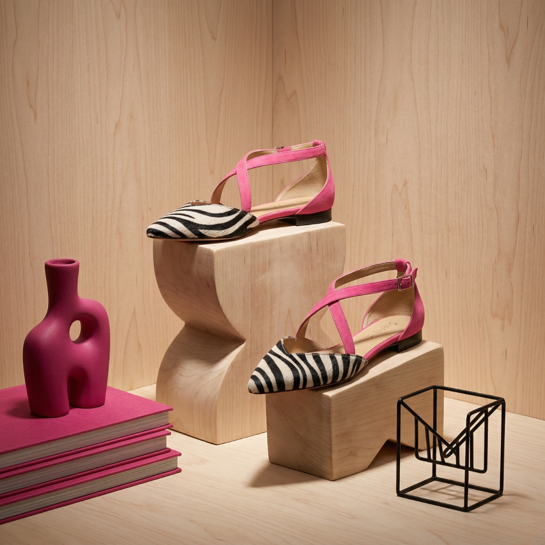 Fosca — Pointed Ballerinas with Cross Straps